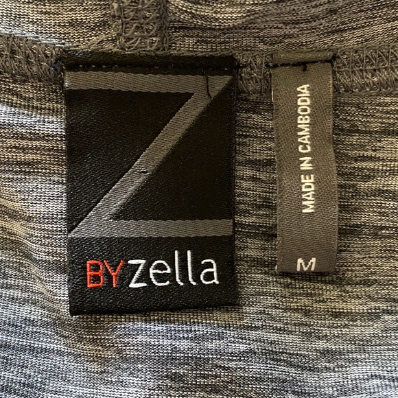 Zella Womens Medium Gray Long Sleeve V-Neck Lightweight Hoodie Top - Picture 4 of 6